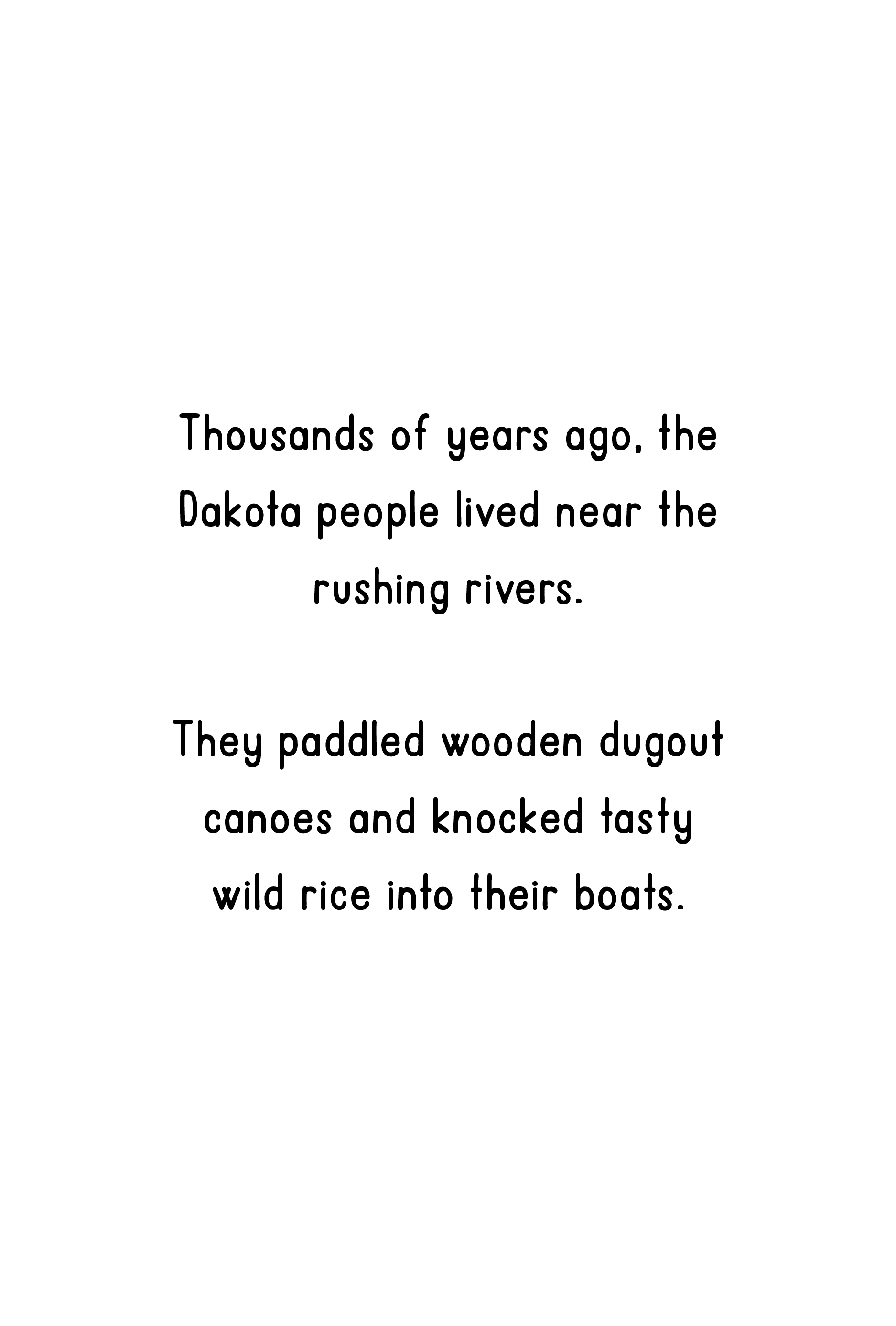 Original text page for the opening episode from The Story of Minnesota