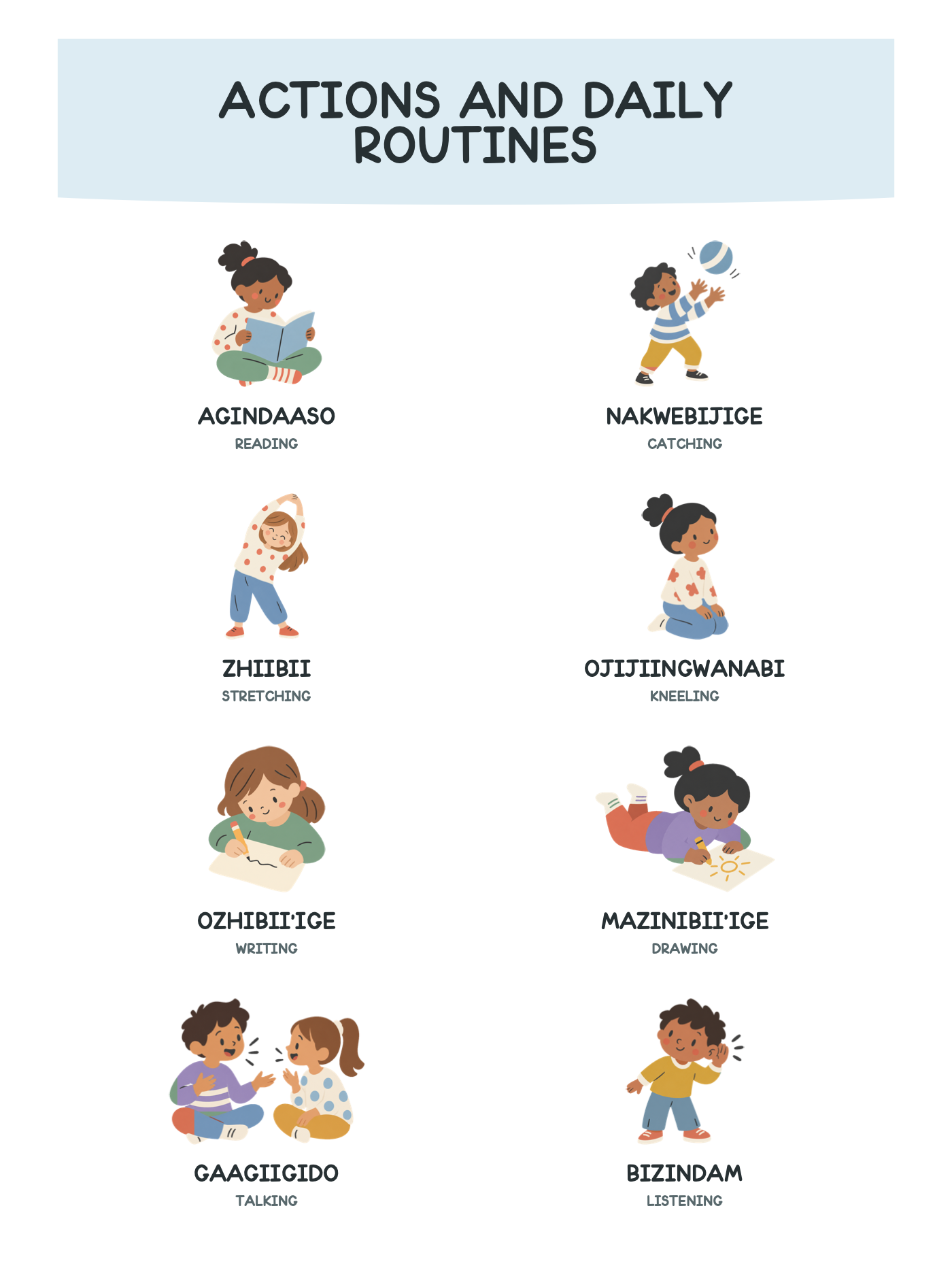 My First Bilingual Ojibwe-English Picture Book with 500+ Words — selected interior PDF page 53